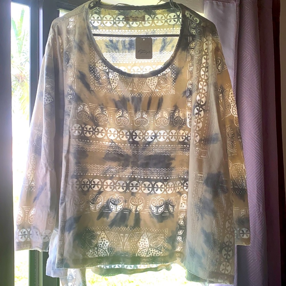 Free people quarter sleeve shirt